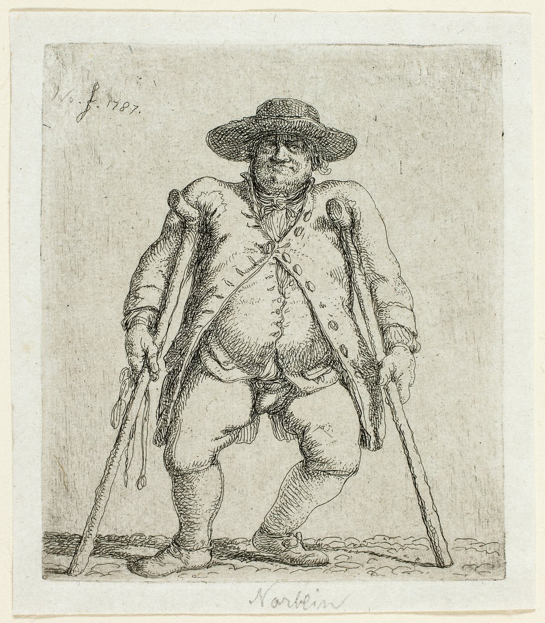 Beggar Man by Jean Pierre Norblin de La Gourdaine
