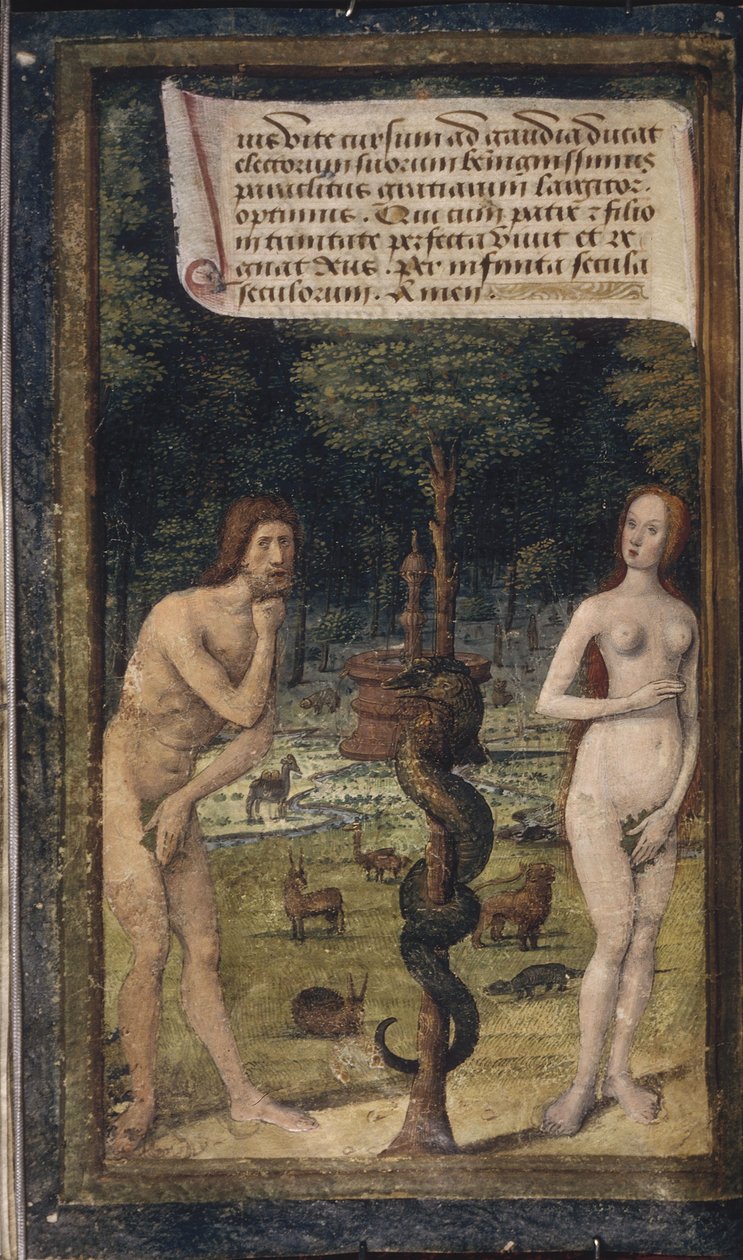 Adam and Eve from Lettres bâtardes by Jean Poyet