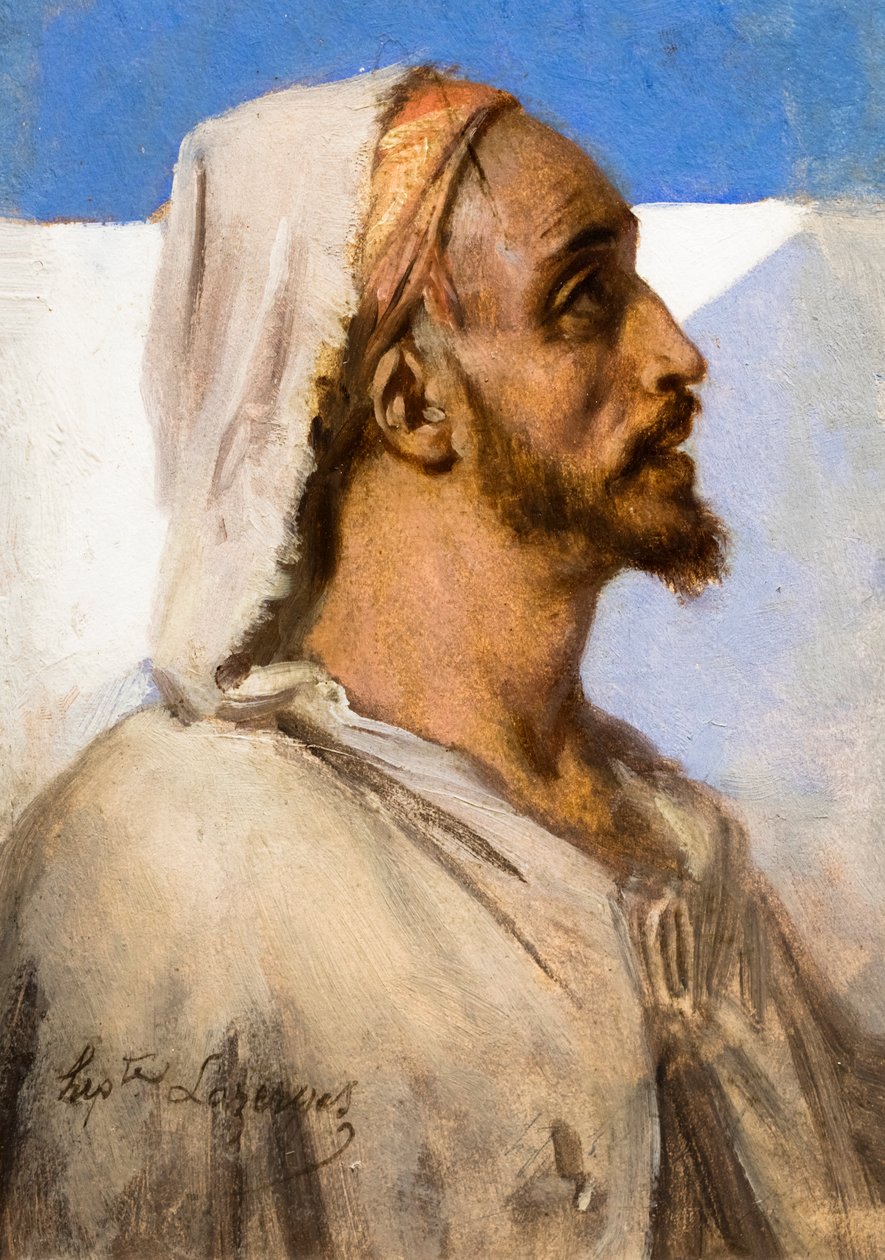 Portrait of an Arab by Jean Raymond Hippolyte Lazerges