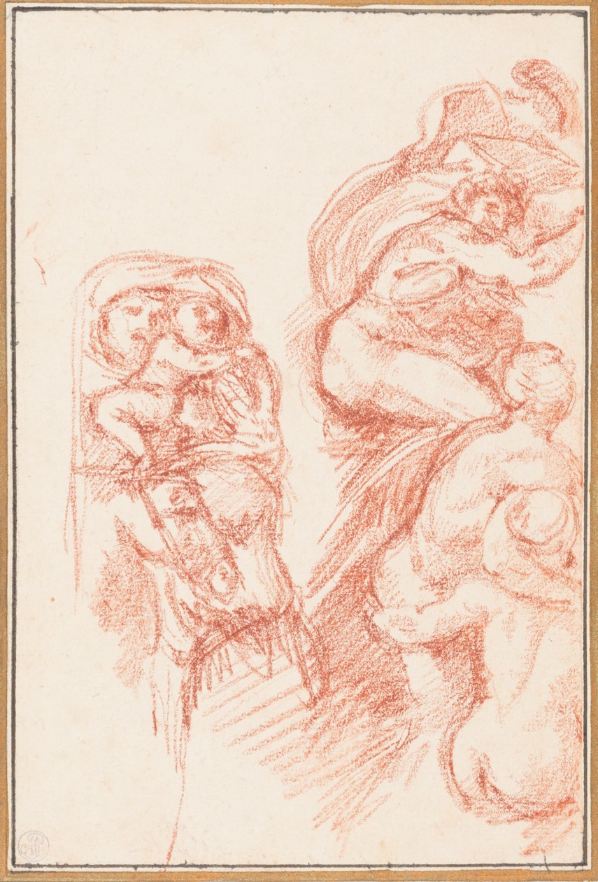 Figures from Sistine Chapel ceiling by Jean Robert Ango