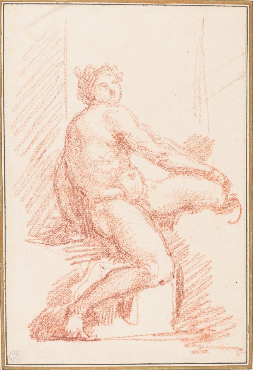 Ignudo from Sistine Chapel Ceiling by Jean-Robert Ango