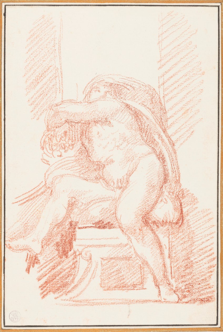 Ignudo from Sistine Chapel ceiling by Jean Robert Ango
