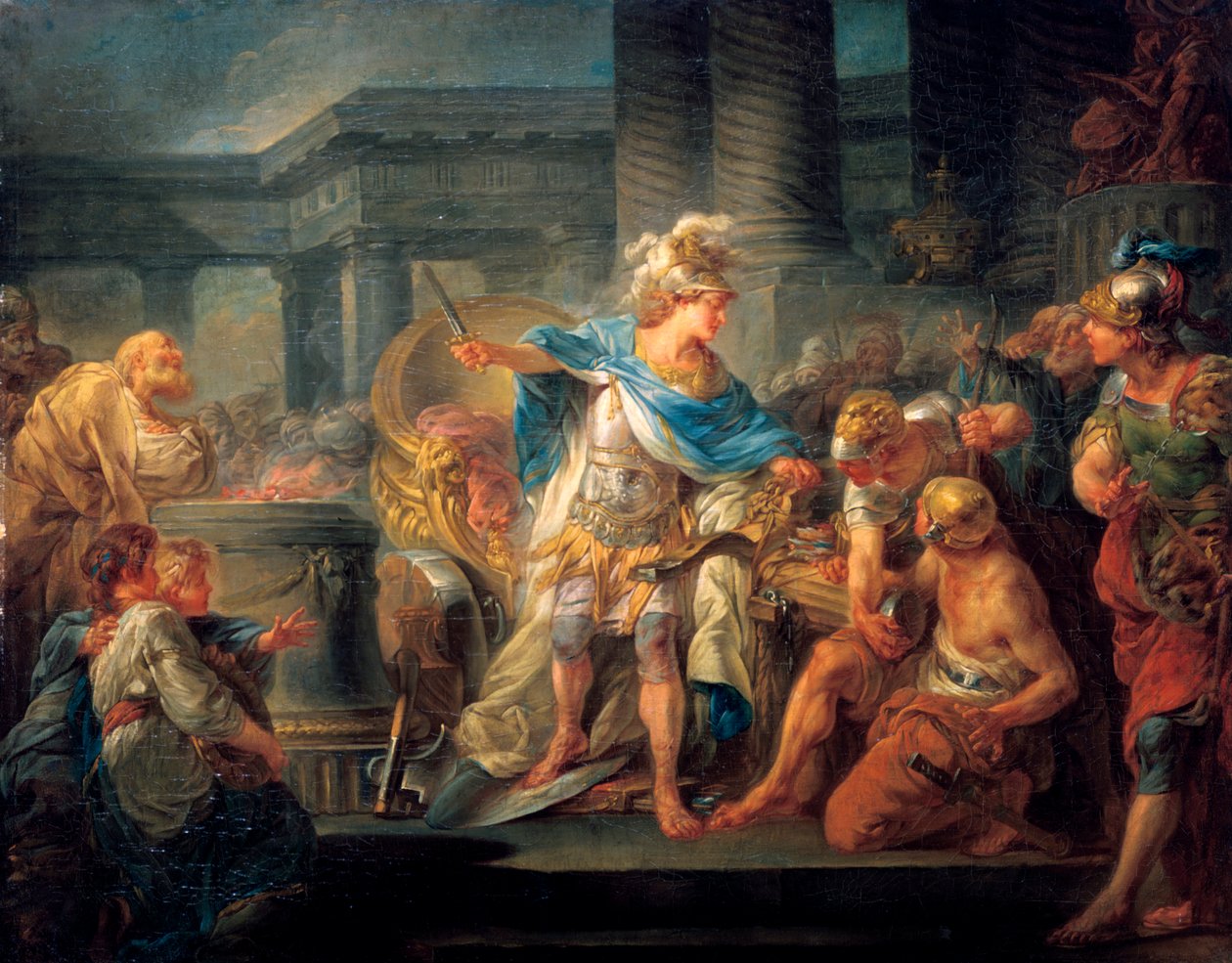 Alexander Cuts the Gordian Knot by Jean Simon Berthelemy