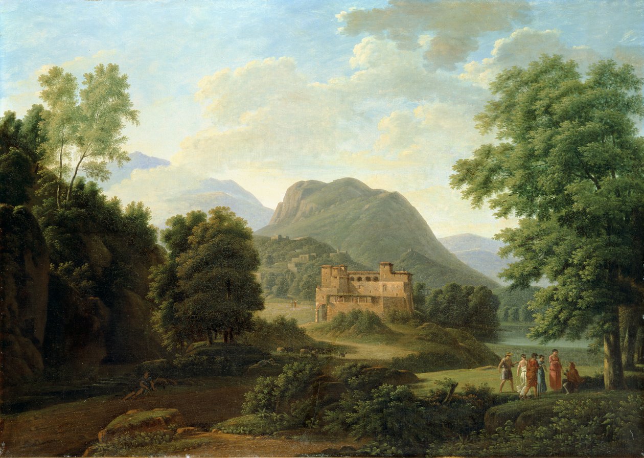 Tuscan Landscape by Jean Victor Bertin