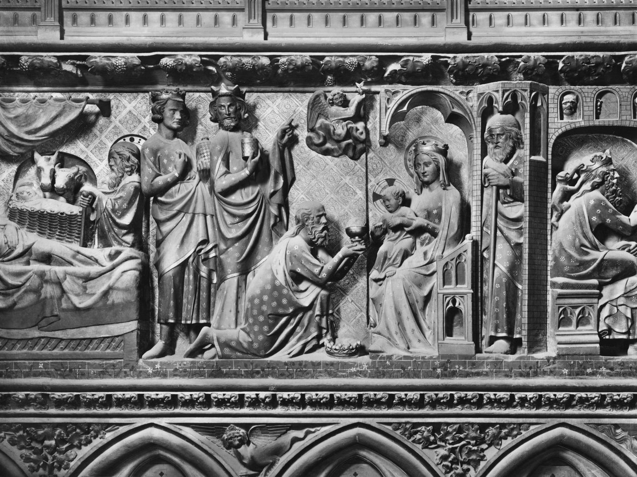 Cathedral, Interior, Choir Screen, Nativity, Adoration of the Magi by Jean and Jean Le Boutellier Ravy