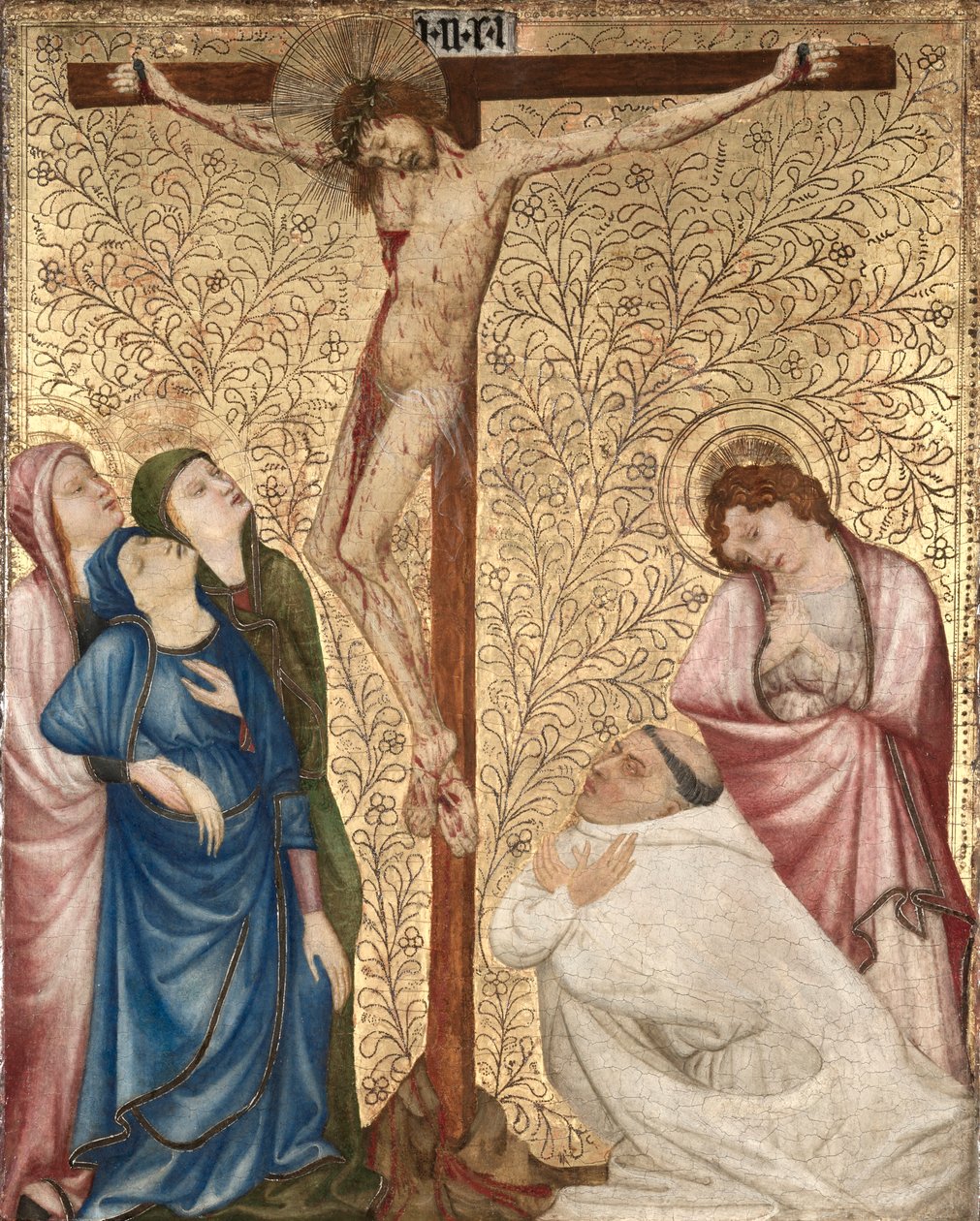 Calvary with a Carthusian Monk by Jean de Beaumetz