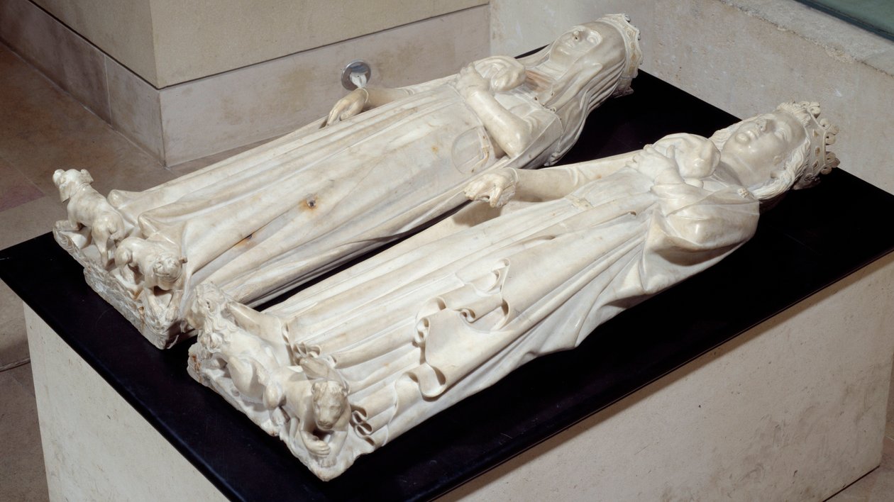 Tomb of the bowels of Charles IV the Bel (1293-1328) and Jeanne d