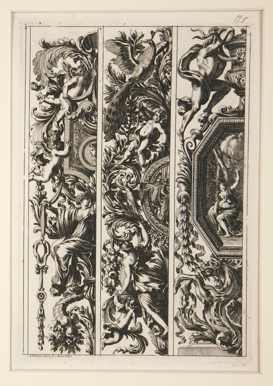 Grotesques et Moresques a la Romaine (6) by Jean le Pautre