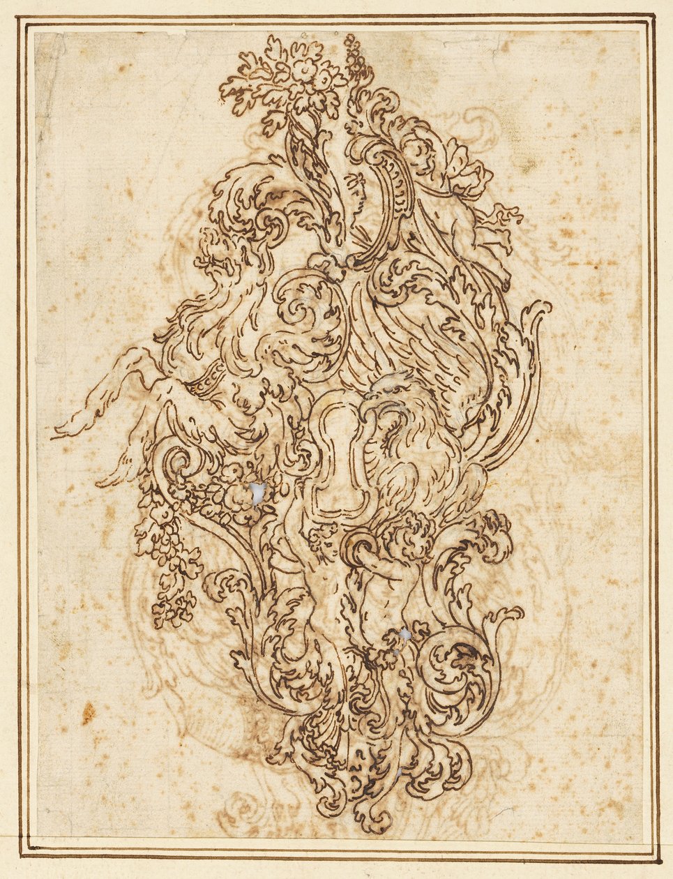 Design for a Door Handle with Alternative Suggestions by Jean le Pautre