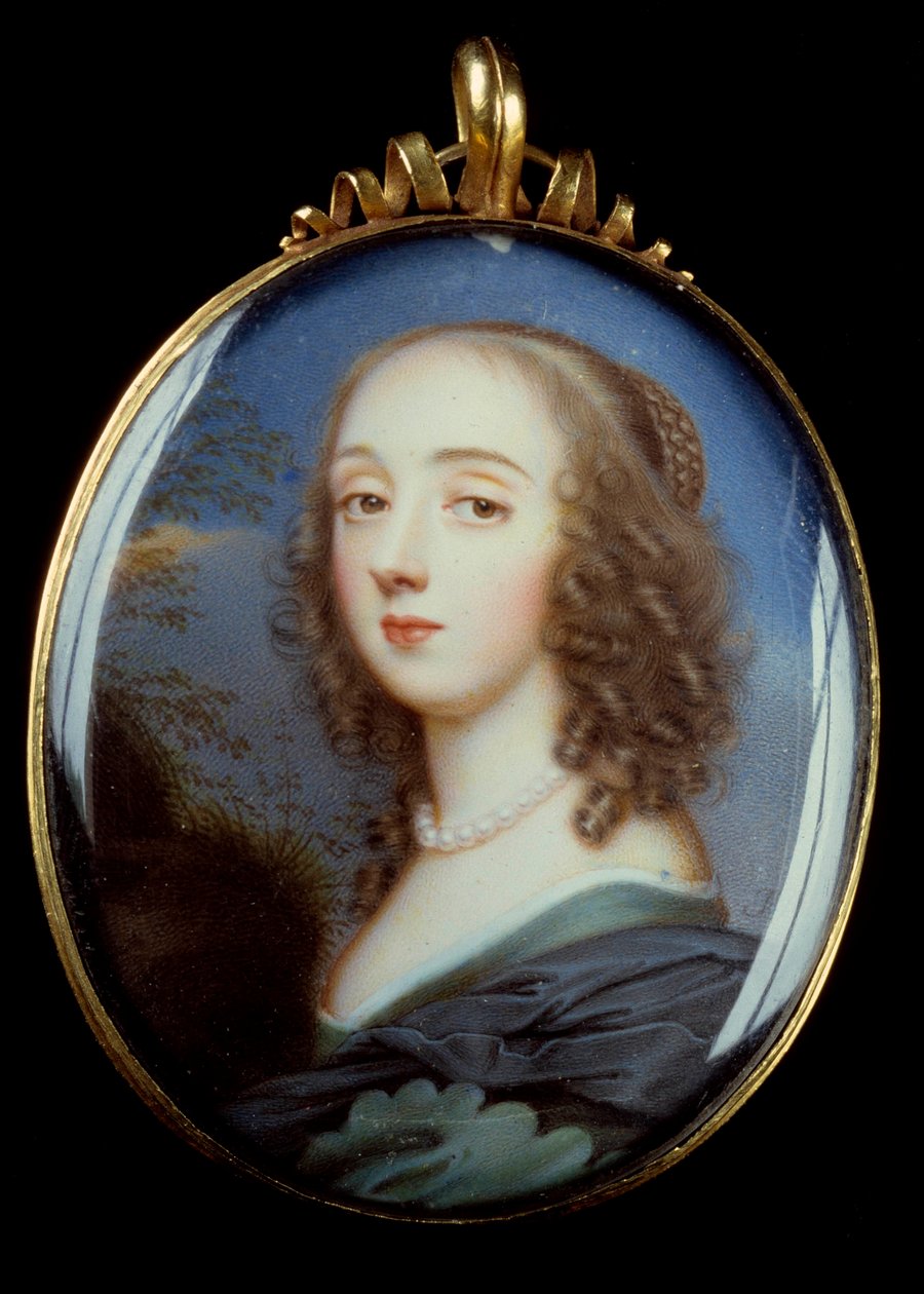 Portrait of Mademoiselle Kirk. 17th Century by Jean the Elder Petitot