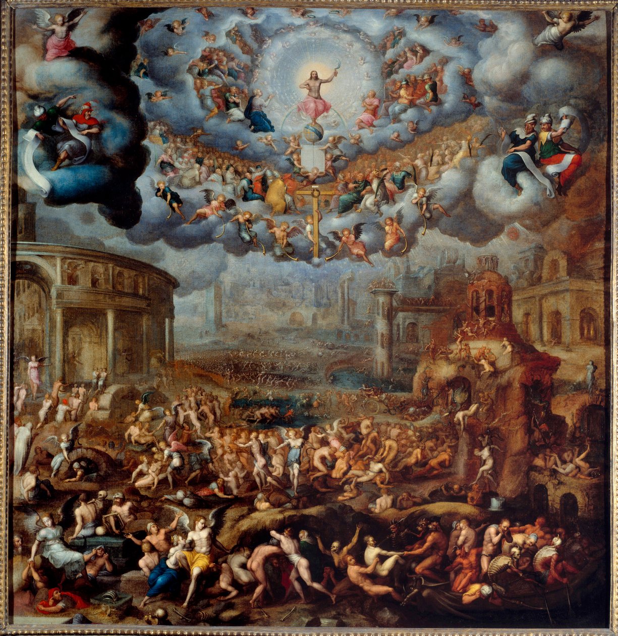 The Last Judgement. Painting by Jean Cousin the Son (1522-1594) by Jean the Younger Cousin
