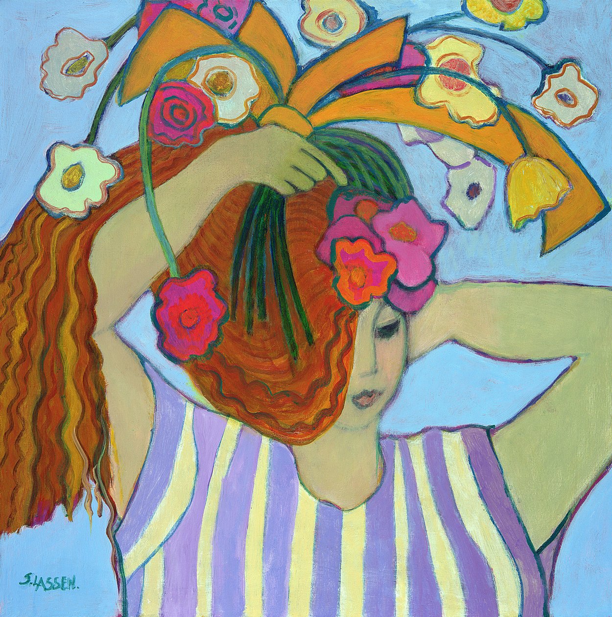 Flowers in Her Hair by Jeanette Lassen