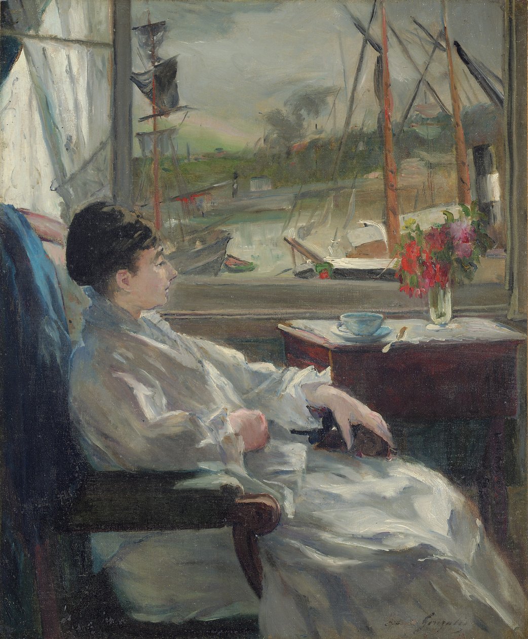 Portrait of Eva Gonzalès by Jeanne Guérard Gonzalès