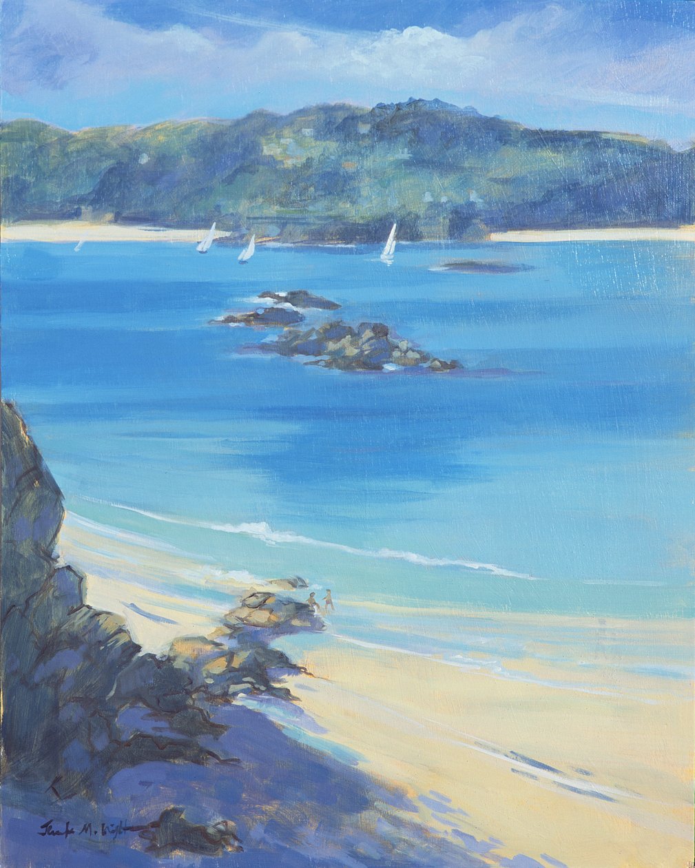 Salcombe - Fun on the Beach by Jennifer Wright