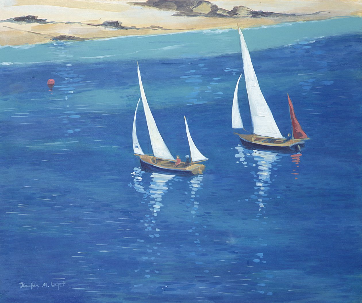 Salcombe - Racing Yawls, 2000 by Jennifer Wright