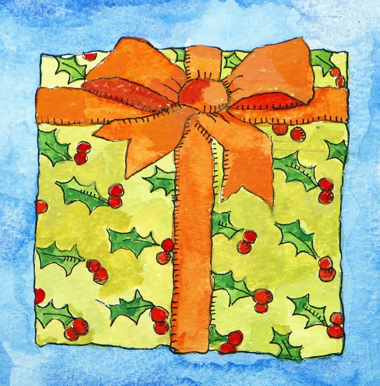 Wrapped gift by Jennifer Abbott