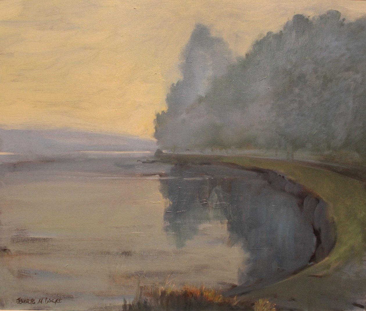 Batson Creek Salcombe, early morning, 2016 by Jennifer Wright
