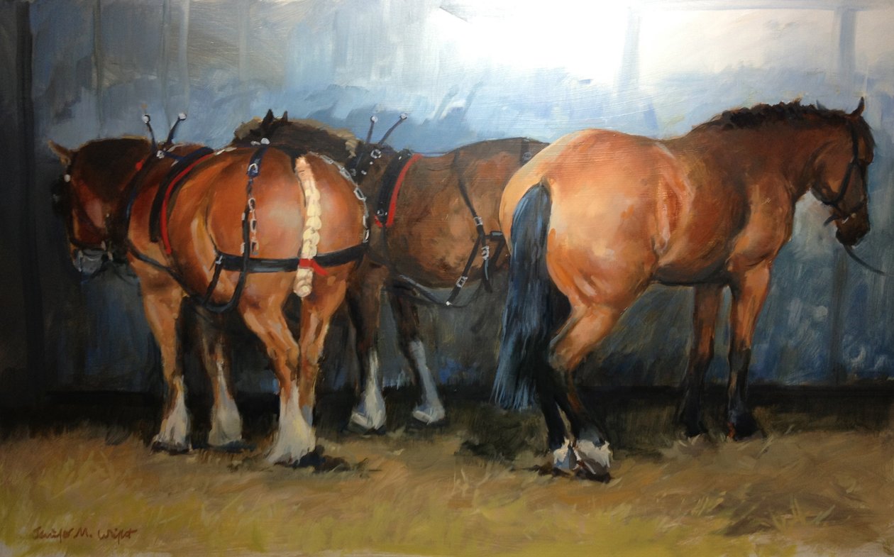 Horses - Heavy Horses - Chertsey Show, 2012 by Jennifer Wright