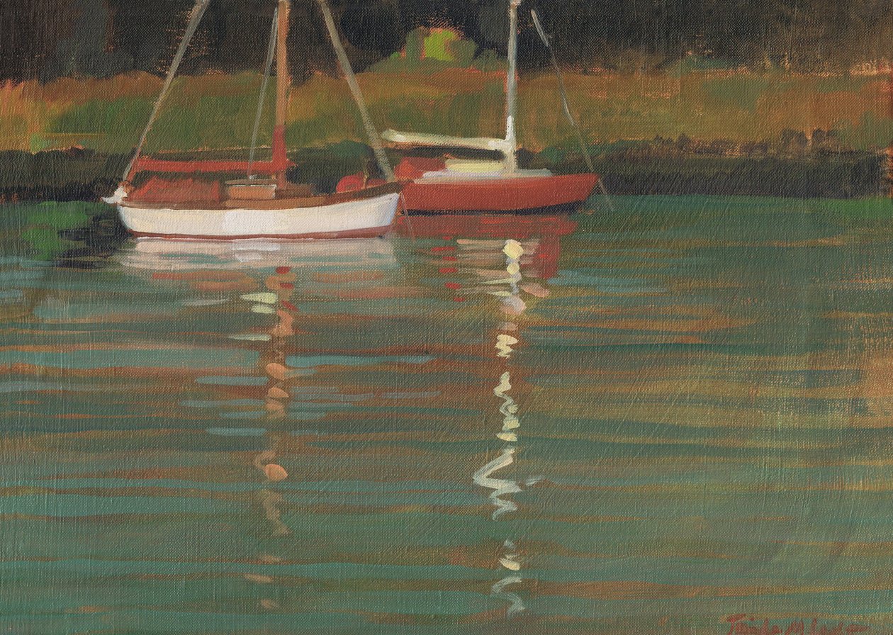 Yacht Reflections by Jennifer Wright