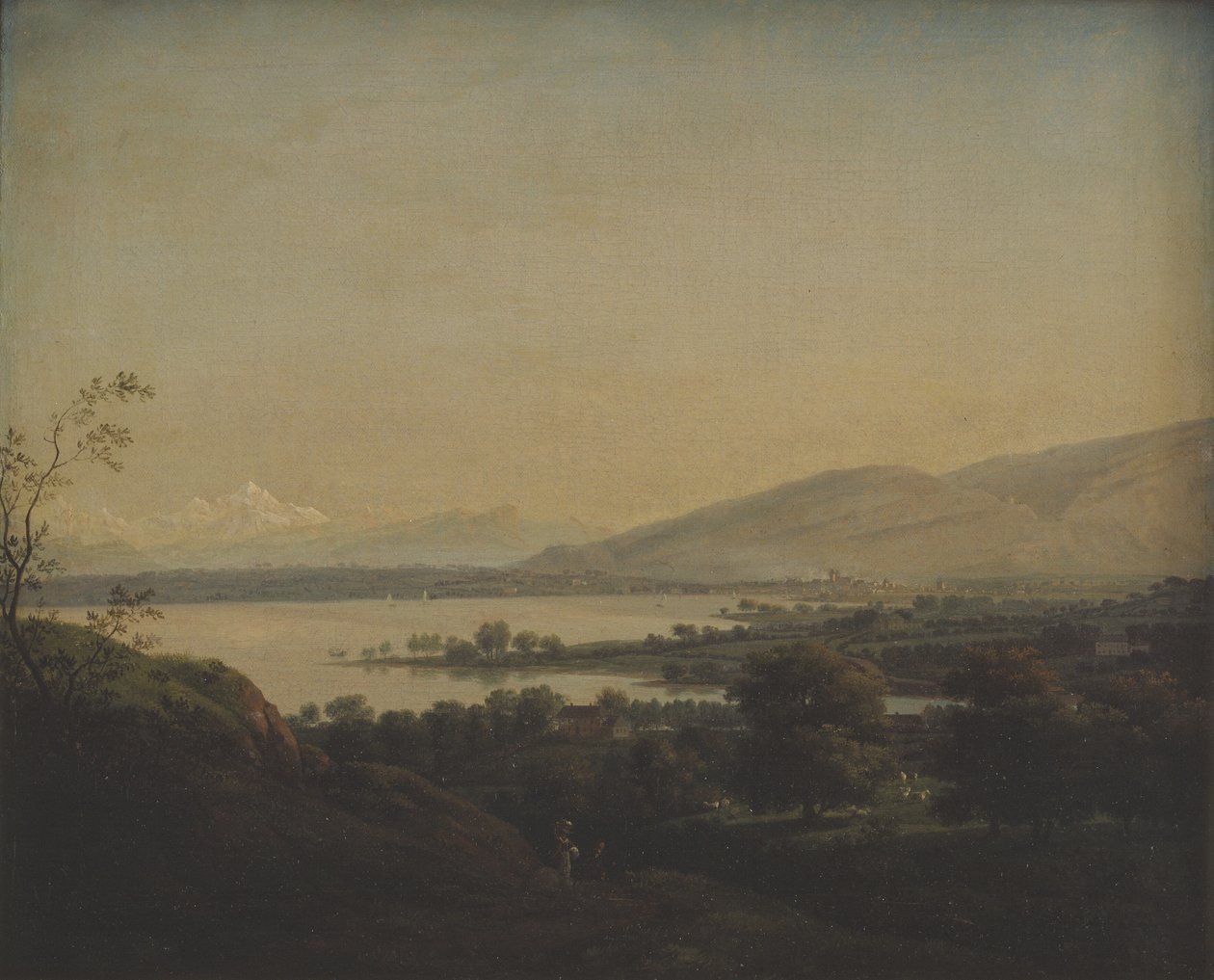 A View Across Lake Leman Towards Mont Blanc and Geneva by Jens Juel