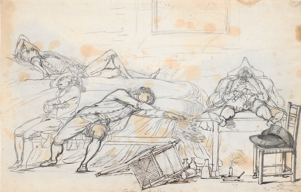 A Scene on Mont Salève, Switzerland, After a Drinking Bout by Jens Juel