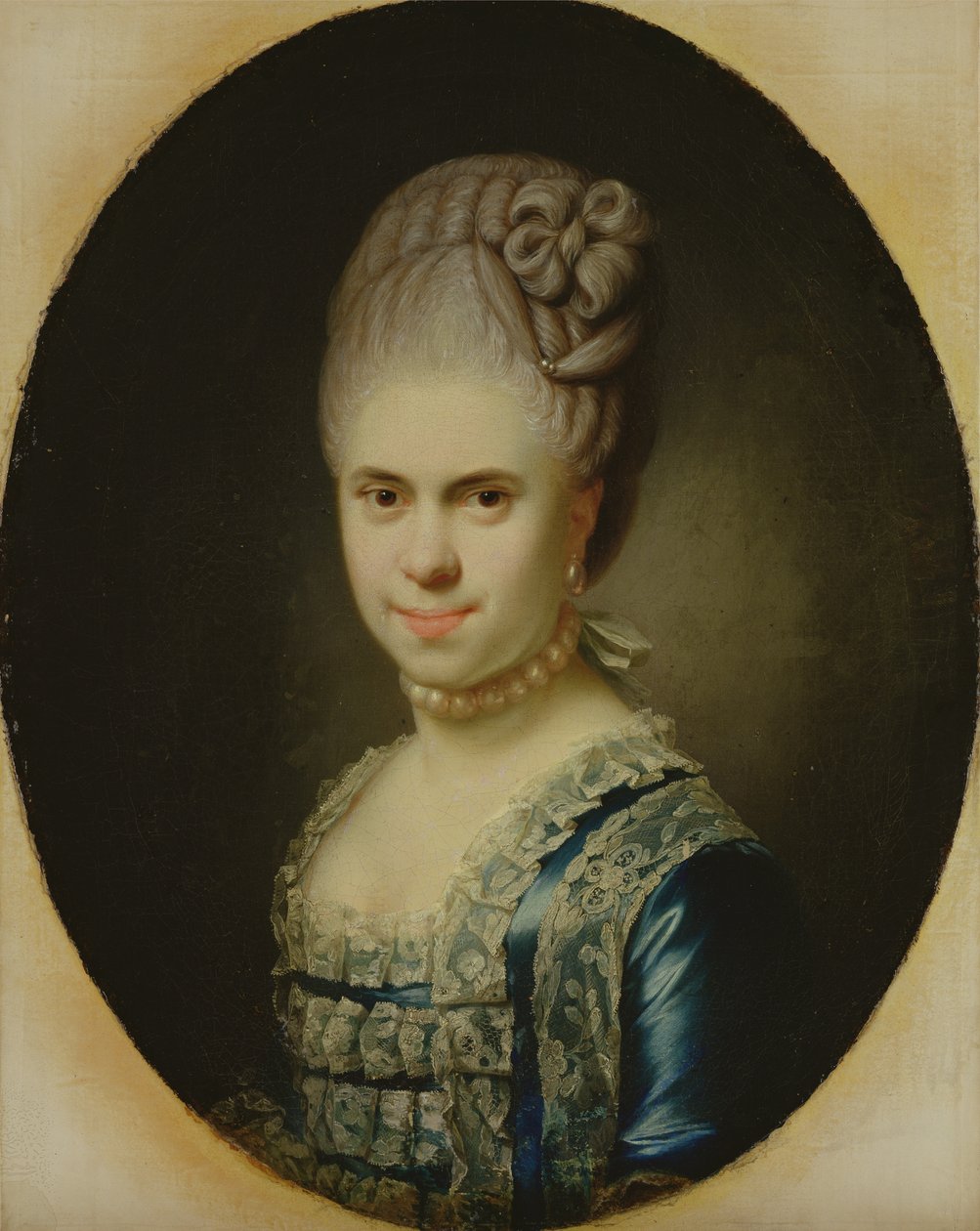 Portrait of Dorothea Maria Lienau (detail) by Jens Juel