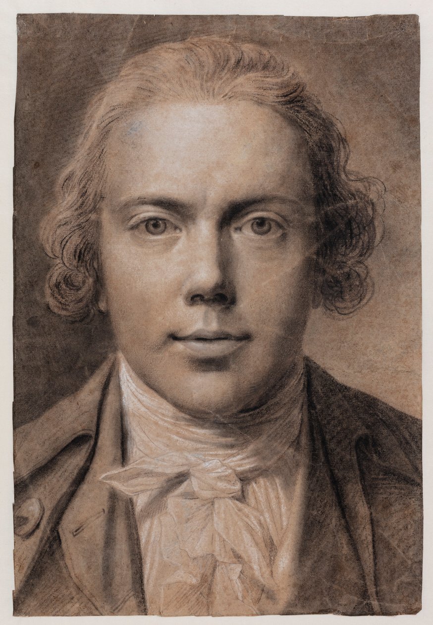 Self-Portrait, Bust Facing Forward by Jens Juel