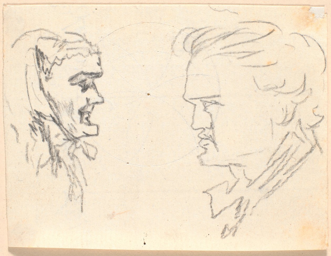 Two Profiles Facing Each Other by Jens Juel