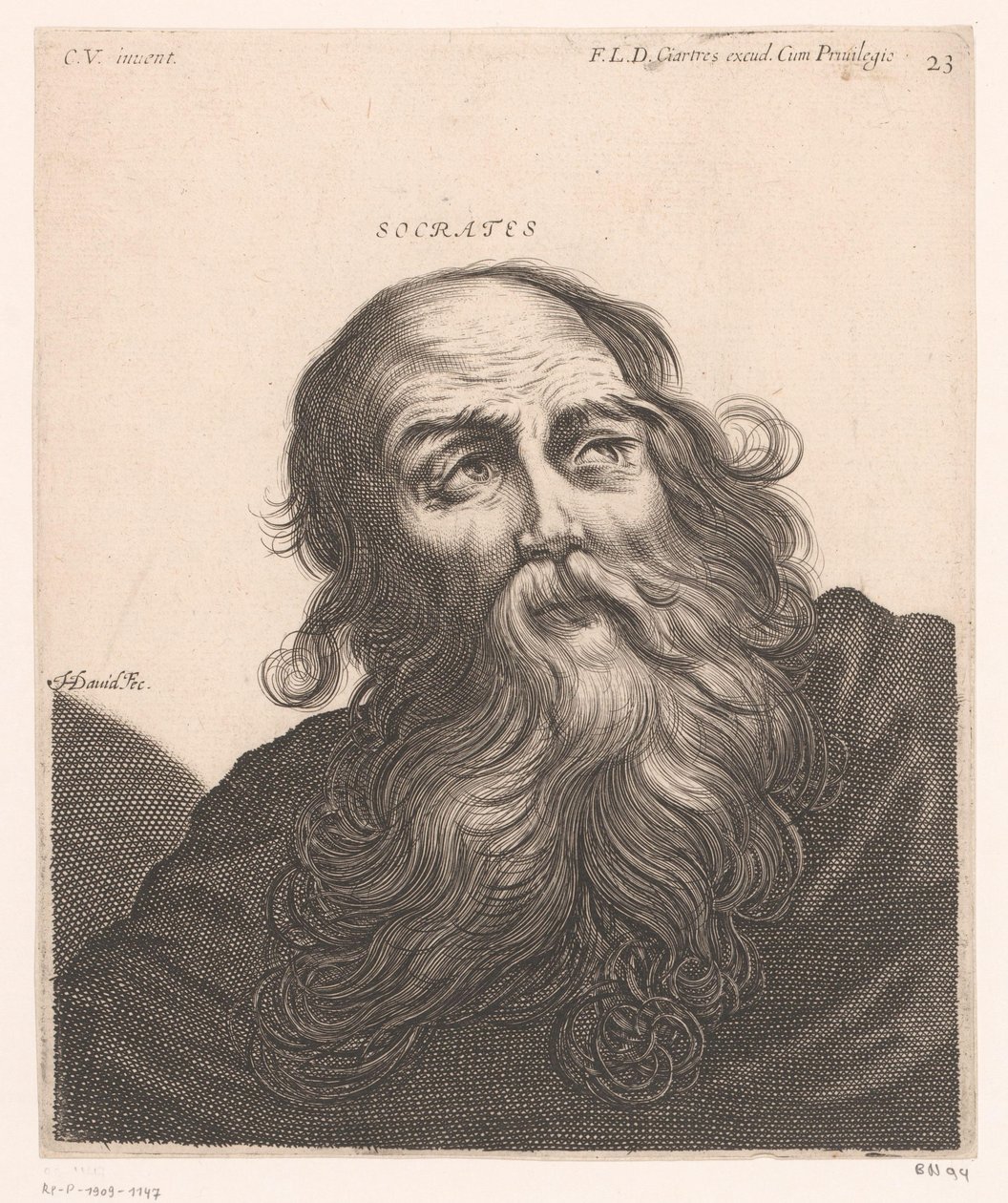 Portrait of Socrates by Jerôme David