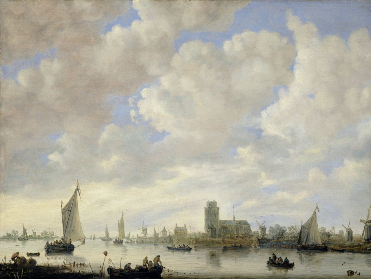 View of the Merwede off Dordrecht by Jeronimus van Diest