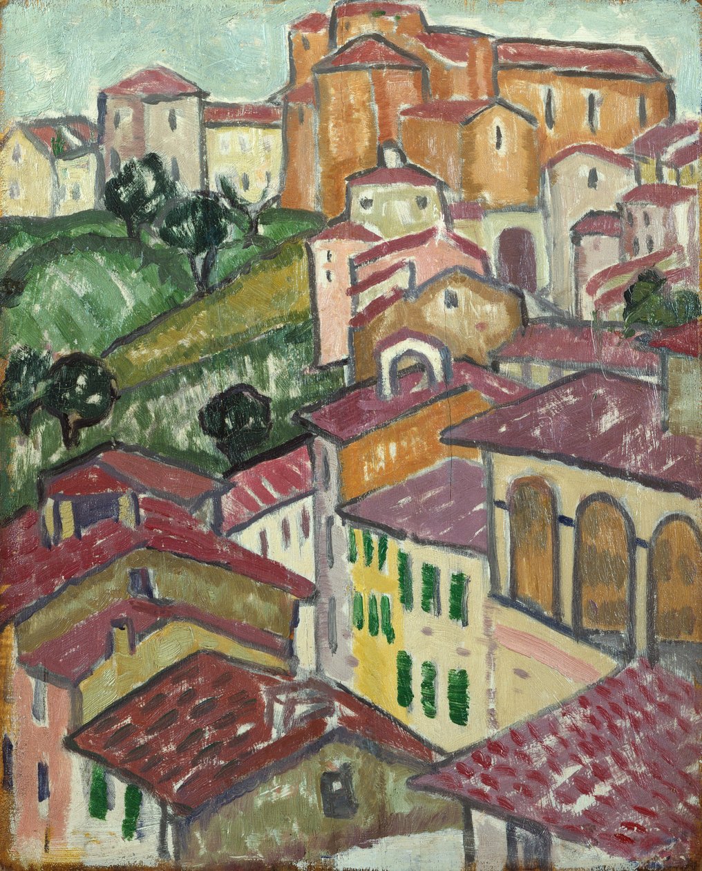 A Sienese Village by Jessica Stewart Dismorr