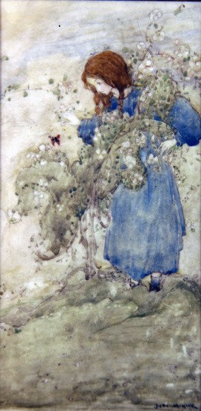 Girl and Butterfly by Jessie Marion King
