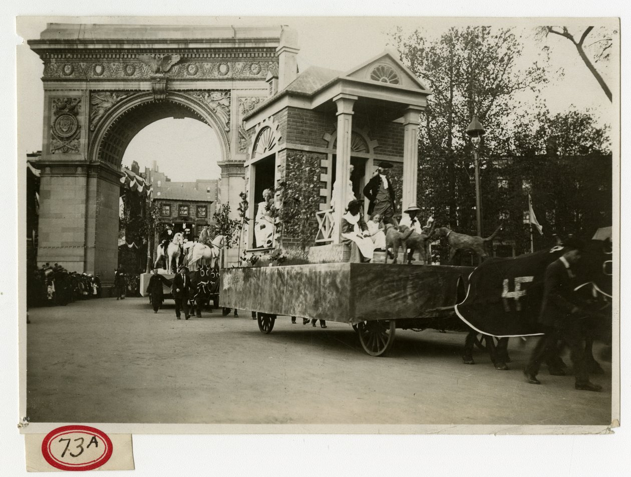 Historical Parade Colonial Home Float No 27