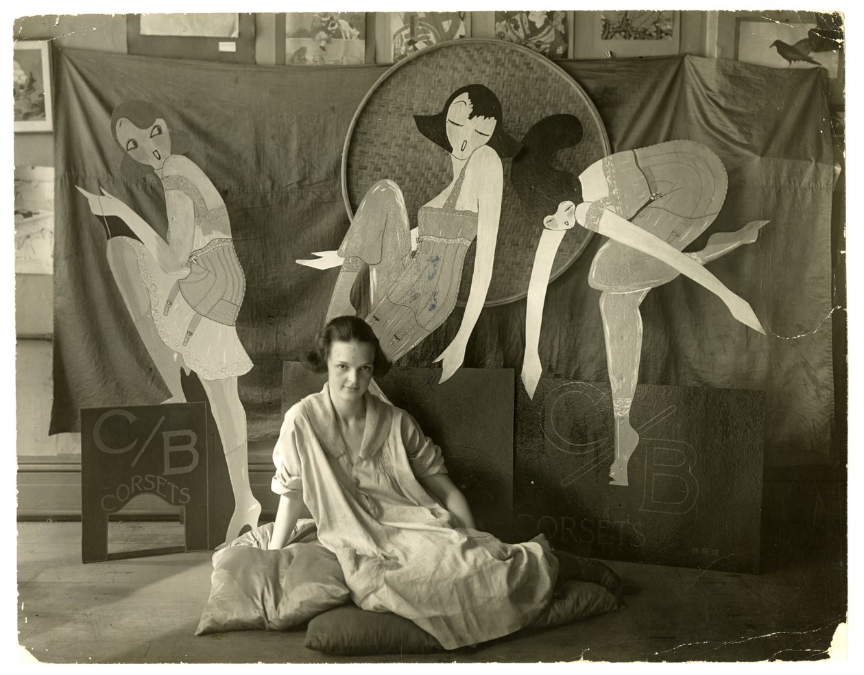 Lin in her shop, Greenwich Village, New York, USA by Jessie Tarbox Beals