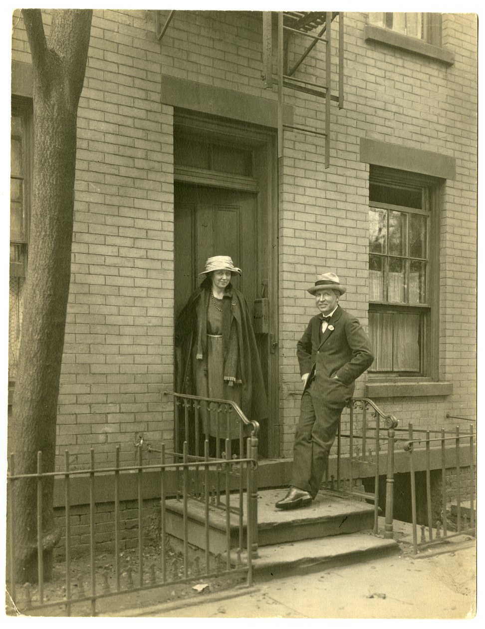 Mr Llewelyn Powys, author & his wife, c.1905-40 by Jessie Tarbox Beals