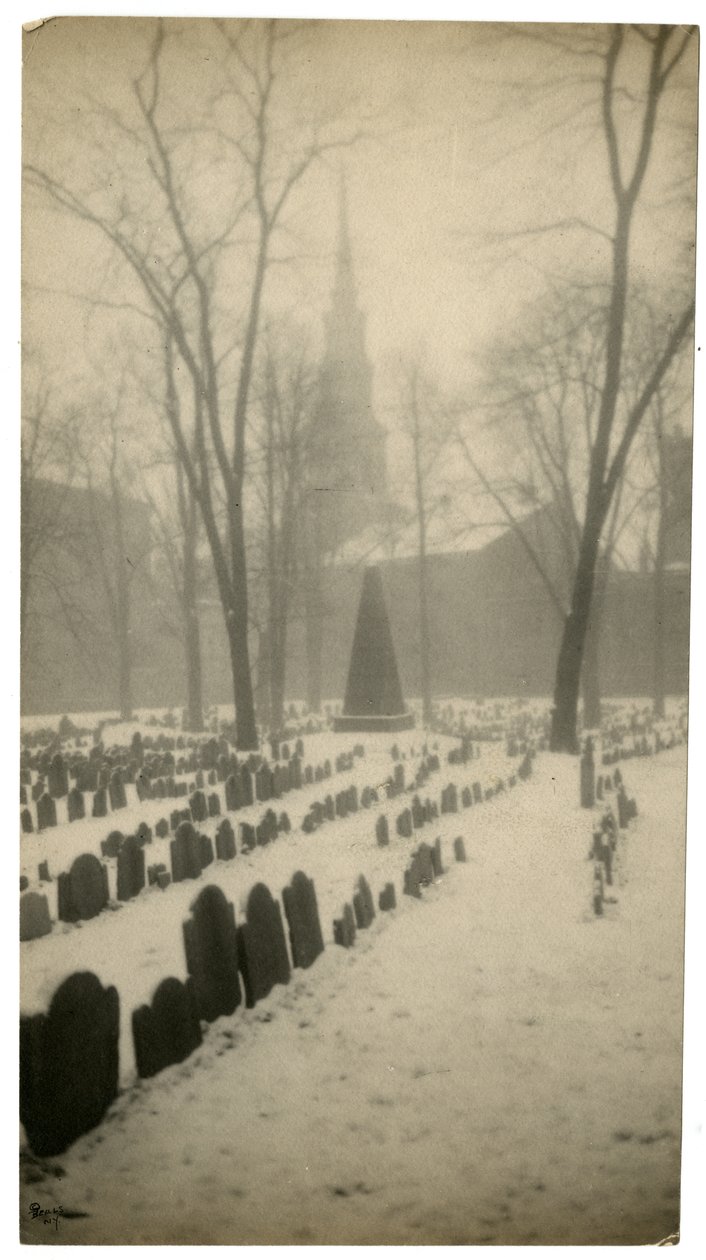 Old Granary Burying Ground Boston, USA, c.1902-10 by Jessie Tarbox Beals