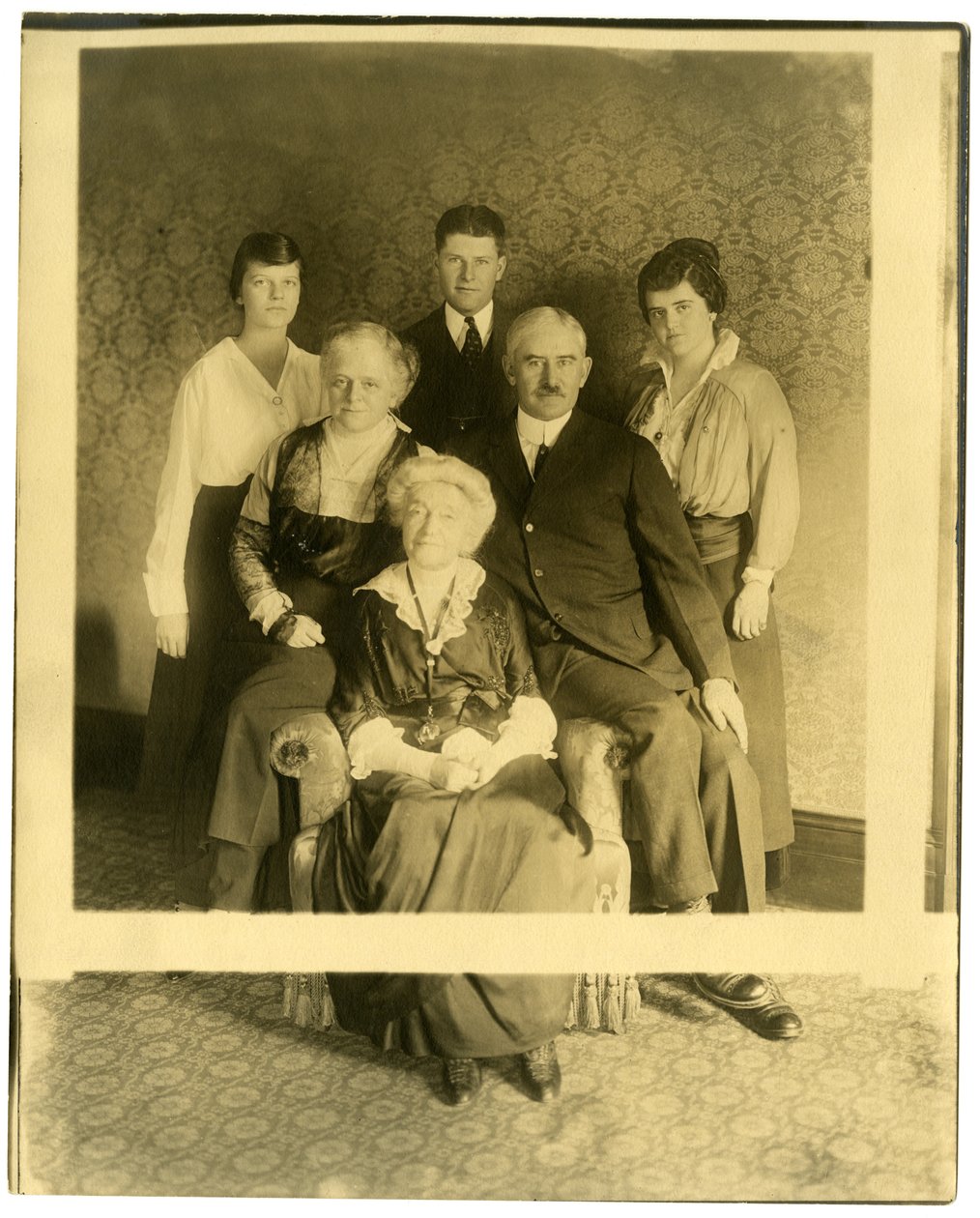 Old lady is Mrs. Lyman James, sister of Marshall Field, c.1905-28 by Jessie Tarbox Beals