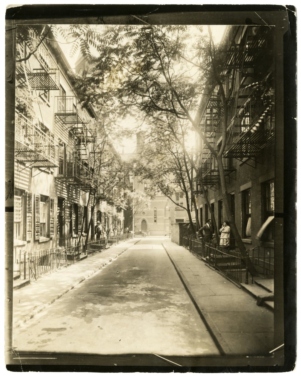 Patchin Place, leading off from 10th Street, New York, USA by Jessie Tarbox Beals