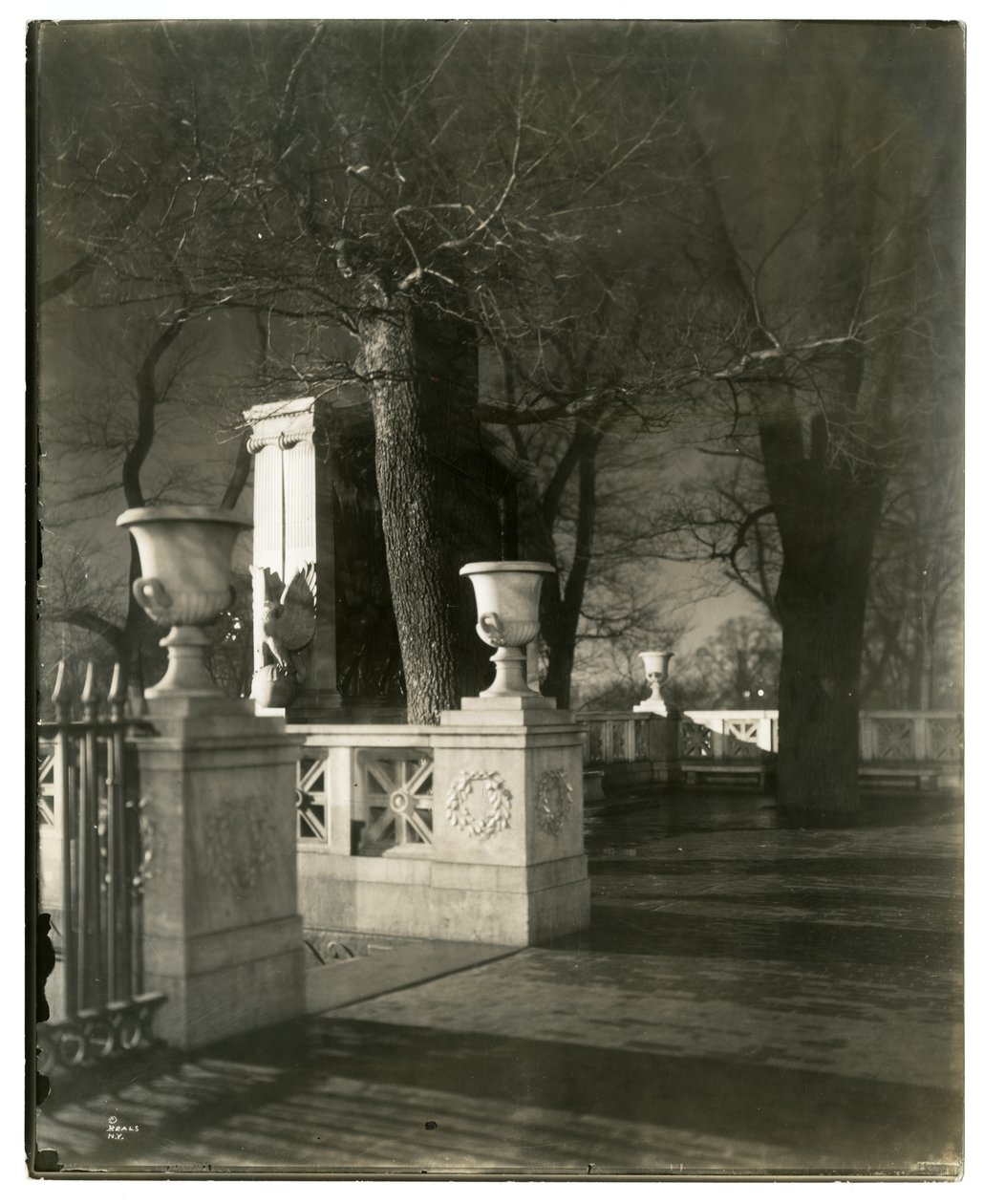 Shaw Memorial at night, Boston, Mass, USA, c.1902-10 by Jessie Tarbox Beals