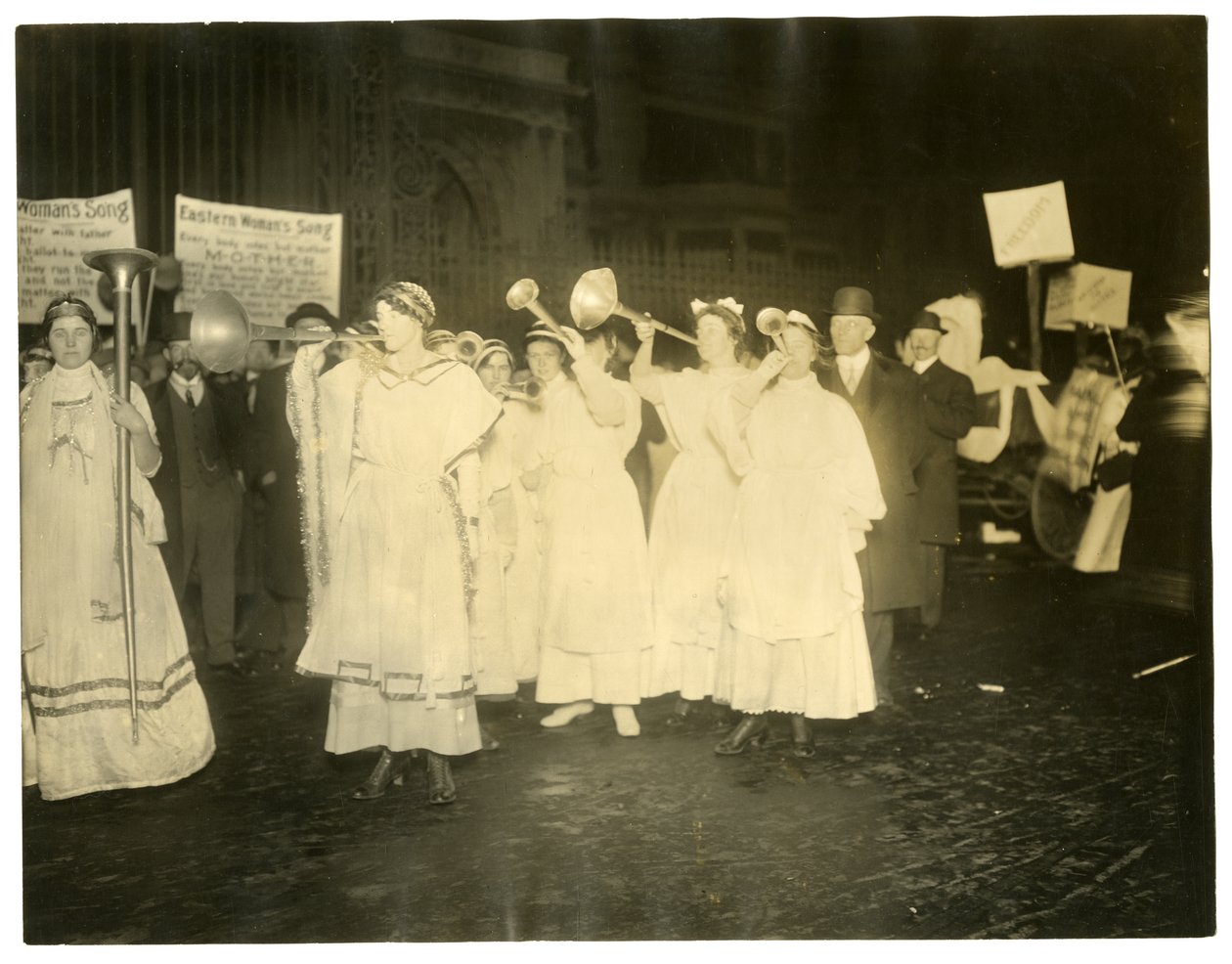 Suffrage Parade, Greenwich Village, New York, USA by Jessie Tarbox Beals