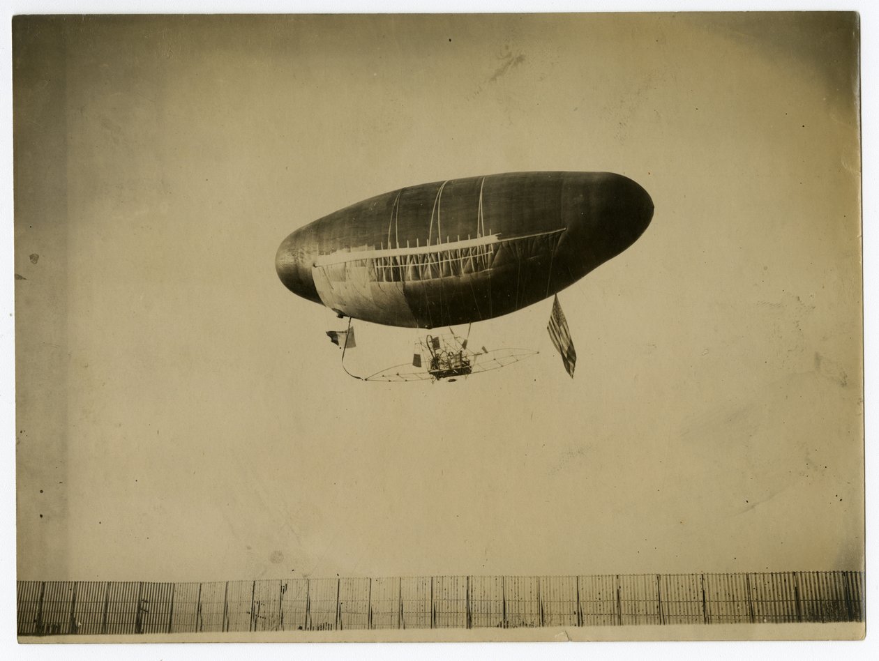 "Ville de St Mande" Airship by Jessie Tarbox Beals