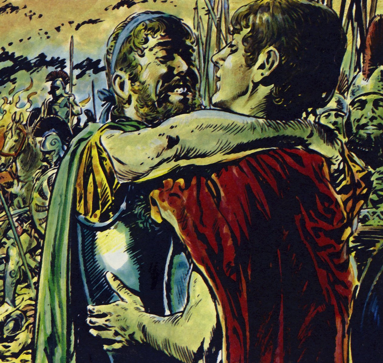 Alexander Joined His Father in Battle Against the Greeks by Jesus Blasco