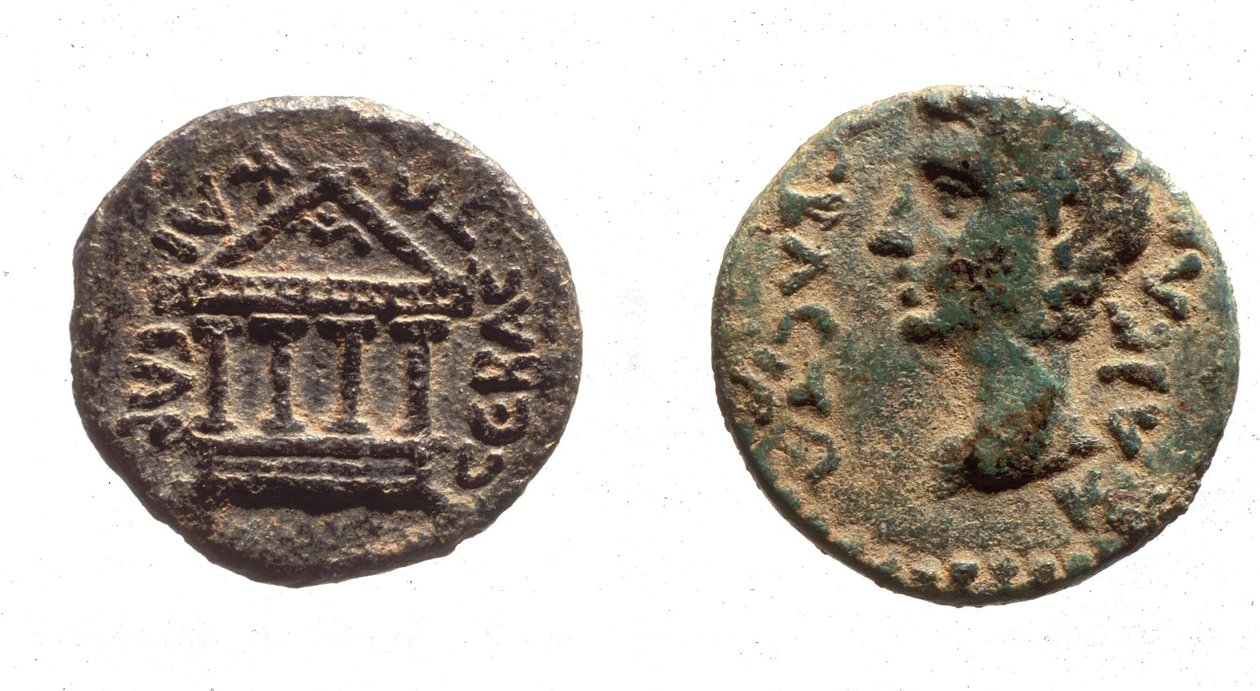 Coins of Herod Philip II, c.4 BC -34 AD by Jewish School