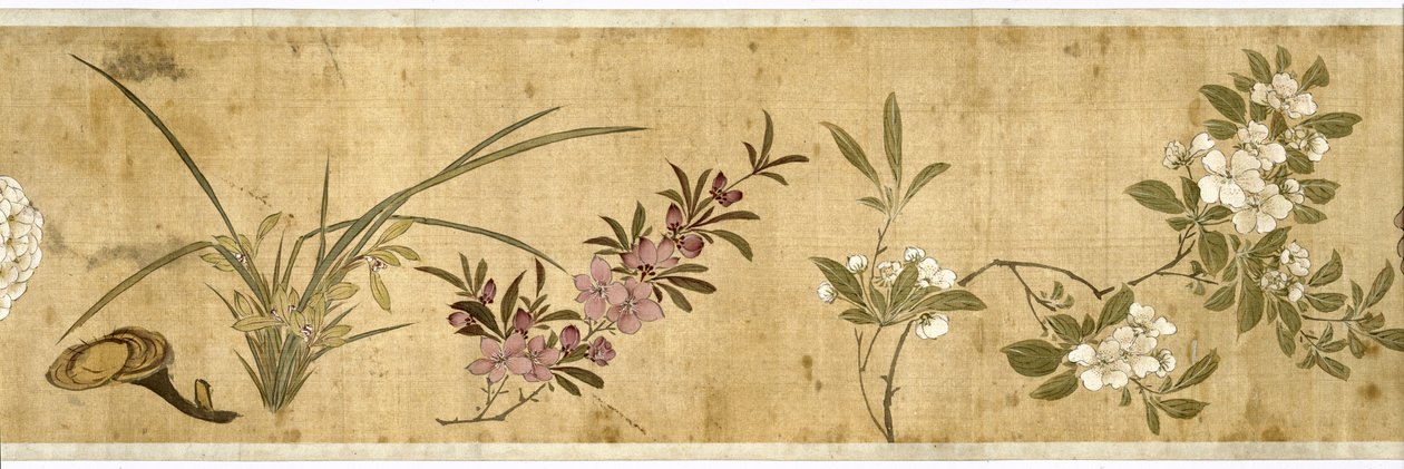 One Hundred Flowers, early 17th century (detail) by Jiayan Chen