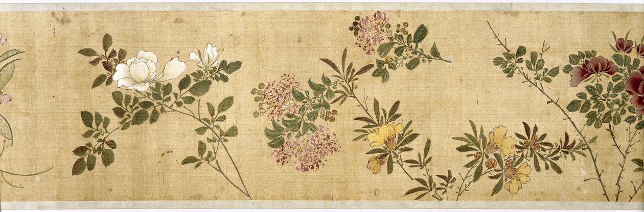 One Hundred Flowers, early 17th century (detail) by Jiayan Chen