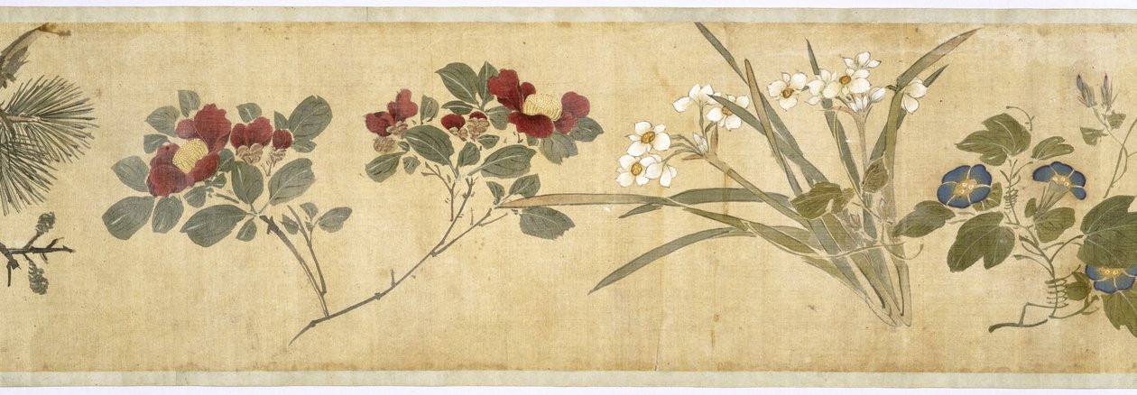 One Hundred Flowers, early 17th century (detail) by Jiayan Chen