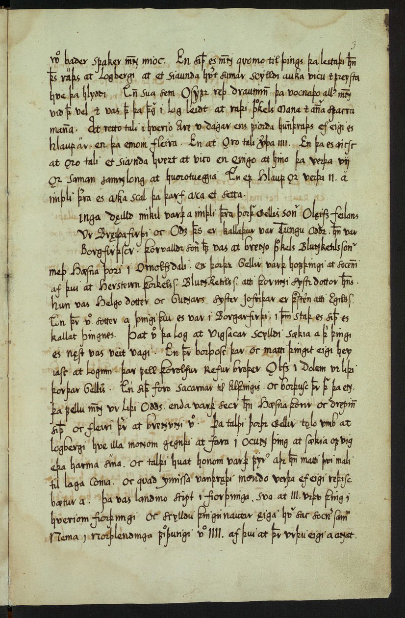 Copy of Íslendingabók by Jón Erlendsson, stored at Árni Magnússon Institute (page 9/25) by Jón Erlendsson