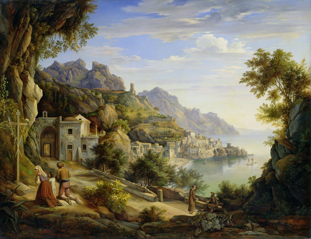 At the Gulf of Salerno by Joachim Faber