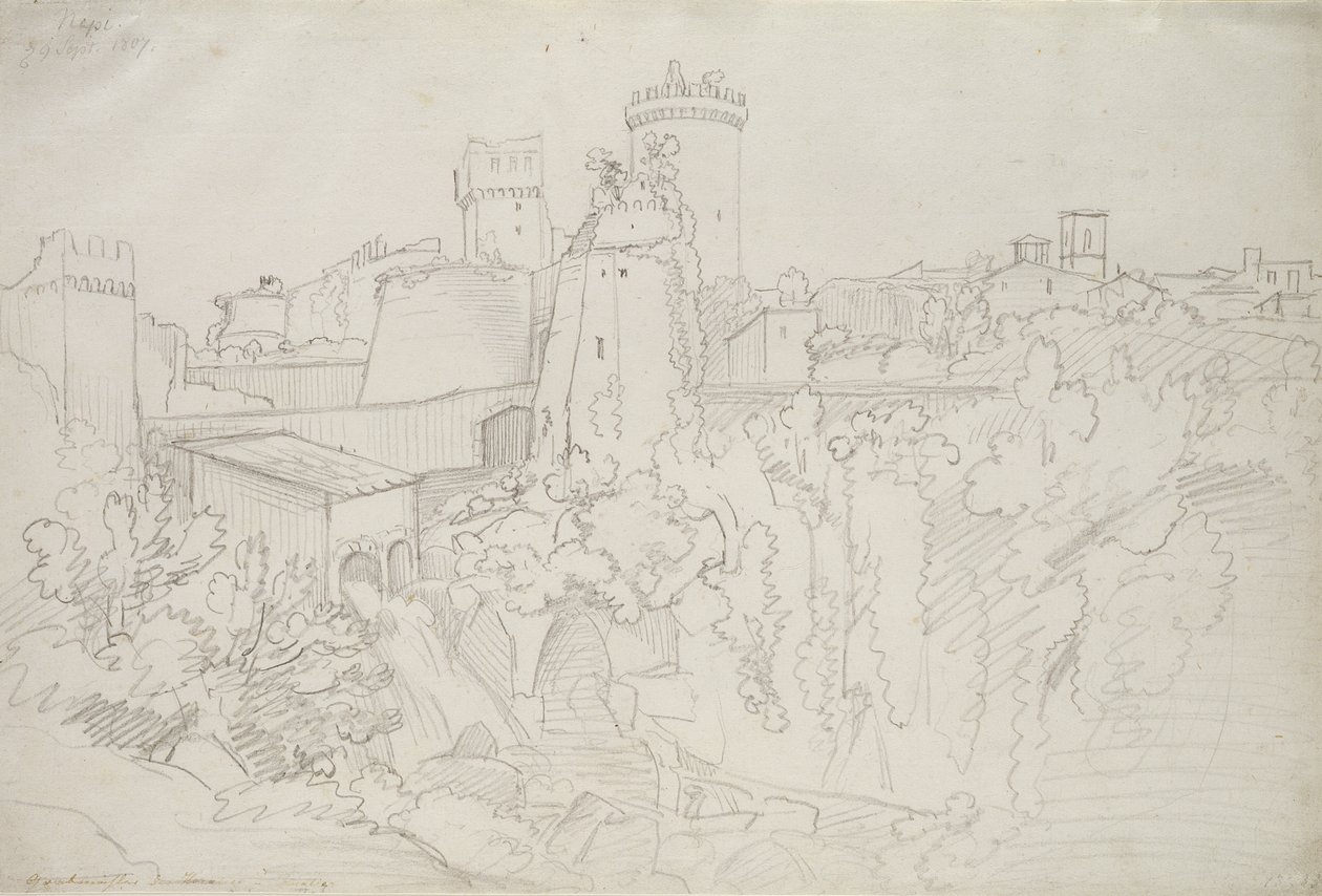 The Stonewalls and Towers of Nepi, 1807 by Joachim Faber