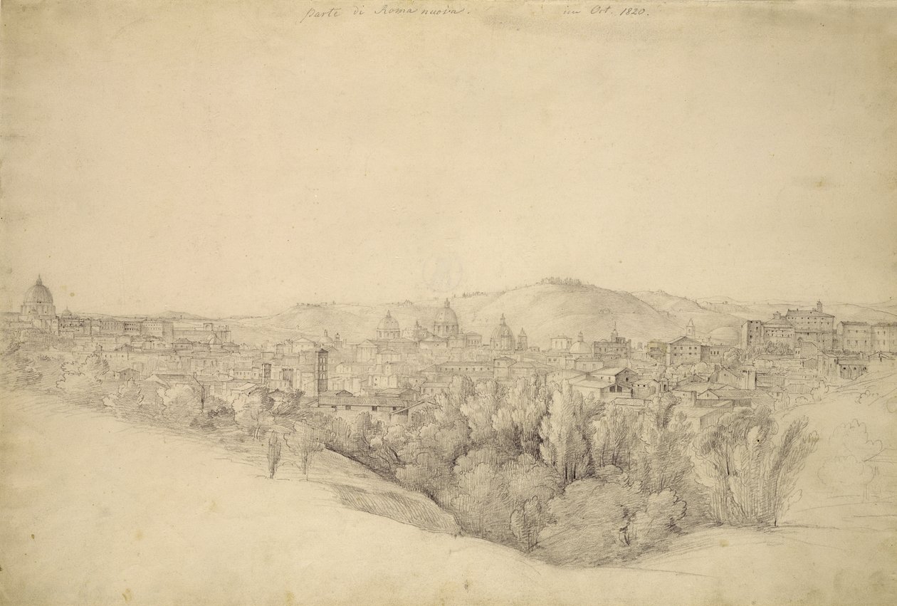 View from the Sabine Hills over Tivoli in Campania with the Gorge of the Anio on the Right by Joachim Faber